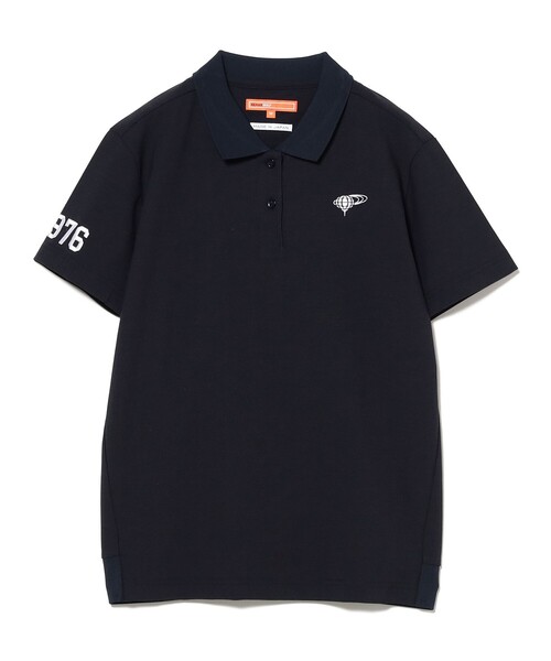 BEAMS GOLF(ビームスゴルフ)の「ORANGE LABEL / 1976袖ロゴ バックリブ ポロシャツ(ポロシャツ・レディース・ホワイト/ブラウン/ネイビー・MEDIUM/LARGE/SMALL)」の3枚目の写真