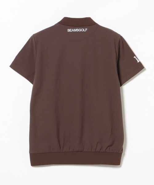 BEAMS GOLF(ビームスゴルフ)の「ORANGE LABEL / 1976袖ロゴ バックリブ ポロシャツ(ポロシャツ・レディース・ホワイト/ブラウン/ネイビー・MEDIUM/LARGE/SMALL)」の18枚目の写真
