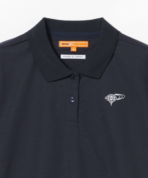 BEAMS GOLF(ビームスゴルフ)の「ORANGE LABEL / 1976袖ロゴ バックリブ ポロシャツ(ポロシャツ・レディース・ホワイト/ブラウン/ネイビー・MEDIUM/LARGE/SMALL)」の21枚目の写真