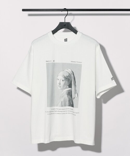 COLONY 2139(コロニートゥーワンスリーナイン)の「【ConVenir】フェルメールTシャツ(Tシャツ/カットソー・メンズ・ホワイト/ブラック・MEDIUM/LARGE)」の2枚目の写真