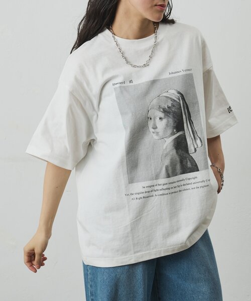 COLONY 2139(コロニートゥーワンスリーナイン)の「【ConVenir】フェルメールTシャツ(Tシャツ/カットソー・メンズ・ホワイト/ブラック・MEDIUM/LARGE)」の18枚目の写真