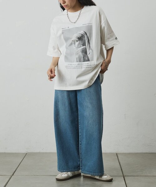 COLONY 2139(コロニートゥーワンスリーナイン)の「【ConVenir】フェルメールTシャツ(Tシャツ/カットソー・メンズ・ホワイト/ブラック・MEDIUM/LARGE)」の20枚目の写真