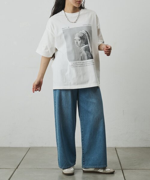 COLONY 2139(コロニートゥーワンスリーナイン)の「【ConVenir】フェルメールTシャツ(Tシャツ/カットソー・メンズ・ホワイト/ブラック・MEDIUM/LARGE)」の22枚目の写真