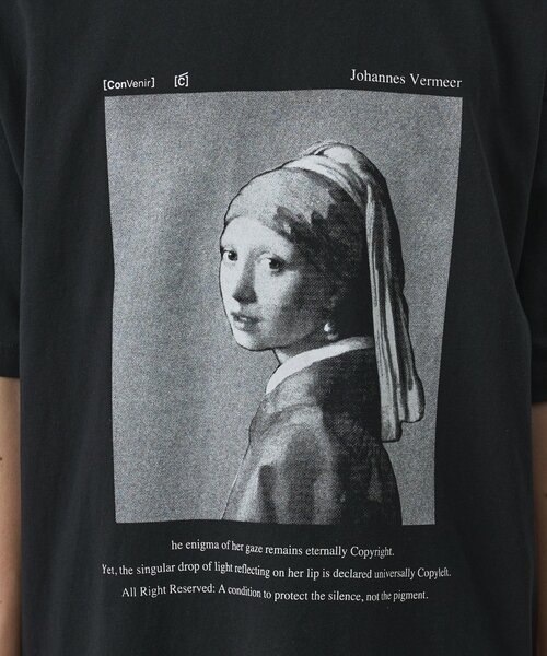 COLONY 2139(コロニートゥーワンスリーナイン)の「【ConVenir】フェルメールTシャツ(Tシャツ/カットソー・メンズ・ホワイト/ブラック・MEDIUM/LARGE)」の12枚目の写真