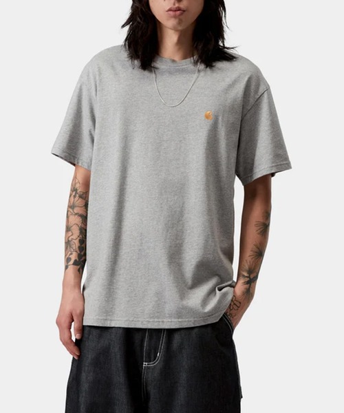 Carhartt WIP(カーハートダブリューアイピー)の「【Carhartt WIP】S/S CHASE T-SHIRT(Tシャツ/カットソー・メンズ・ネイビー/ブラック/ホワイト/グレー・M/L/S/XL)」の17枚目の写真