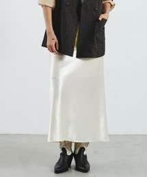 CREOLME/SATIN LONG SKIRT