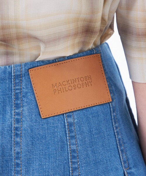 MACKINTOSH PHILOSOPHY(マッキントッシュ フィロソフィー)の「ライトオンスデニムプリーツスカート(スカート・レディース・ブルー/ダークネイビー・38/40/36)」の6枚目の写真