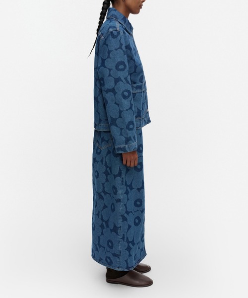 marimekko（マリメッコ）の「【Maridenim】 Nakyma Unikko / shirt（シャツ/ブラウス・レディース・ネイビー・X-SMALL/SMALL/MEDIUM/LARGE）」の2枚目の写真