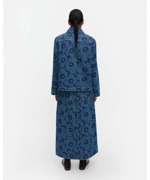 marimekko（マリメッコ）の「【Maridenim】 Nakyma Unikko / shirt（シャツ/ブラウス・レディース・ネイビー・X-SMALL/SMALL/MEDIUM/LARGE）」の3枚目の写真