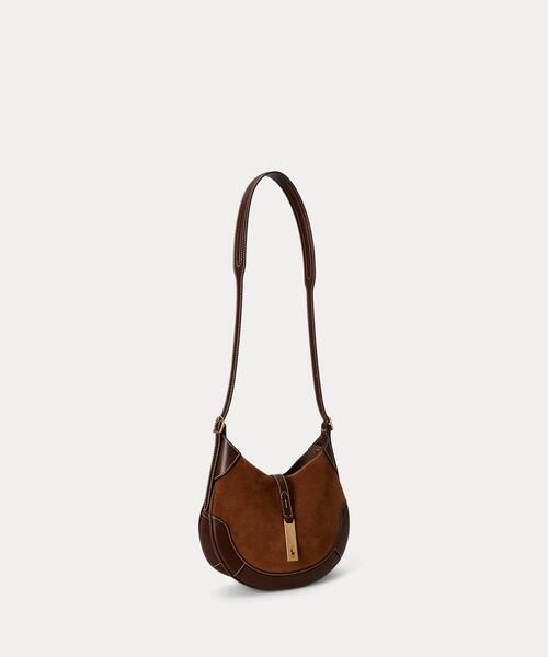 POLO RALPH LAUREN(ポロ ラルフ ローレン)の「Polo ID スエードレザー スモール ショルダー バッグ(ショルダーバッグ・レディース・ブラウン・ONE)」の8枚目の写真