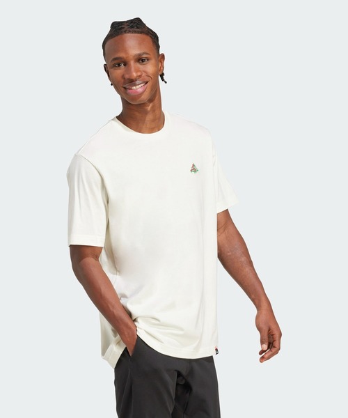 adidas(アディダス)の「ミニピザ グラフィックTシャツ / アディダス adidas(Tシャツ/カットソー・メンズ・ホワイト・X-SMALL/X-LARGE/XX-LARGE/3XL/LARGE/MEDIUM/SMALL)」の5枚目の写真