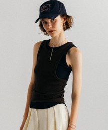 OFFSET RIB TANK TOP/オフセットリブタンク