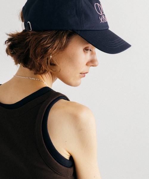 CREDONA（クレドナ）の「OFFSET RIB TANK TOP/オフセットリブタンク（タンクトップ・レディース・ホワイト/ブラウン/サックスブルー・FREE）」の15枚目の写真