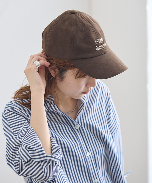 La Maison de Lyllis(メゾンドリリス)の「La Maison de Lyllis/メゾンドリリス LUNE CAP キャップ(キャップ・レディース・ブラック/ブラウン・FREE)」の4枚目の写真