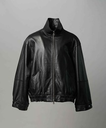 MAISON SPECIAL（メゾンスペシャル）の「《UNISEX》Sheep Leather Prime-Over Stand Collar Blouson/シープレザープライムオーバースタンドカラーブルゾン【MAISON SPECIAL/メゾンスペシャル】（ブルゾン）」
