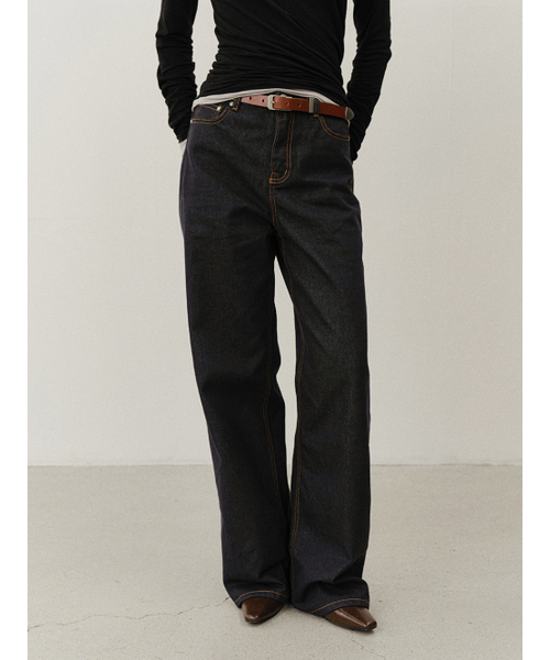 MOHAN(モハン)の「TVF NON-FADE CLASSIC WIDE DENIM_INDIGO(デニムパンツ・レディース・その他・SMALL/LARGE/MEDIUM)」の1枚目の写真