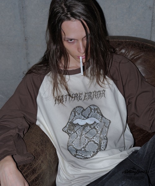 GRANCY(グランシー)の「【GRANCY×The Rolling Stones】Lips and Tongue Raglan T-Shirt / リップ&タン ラグランTシャツ(Tシャツ/カットソー・メンズ・ブラック/ホワイト・M/S/L)」の13枚目の写真