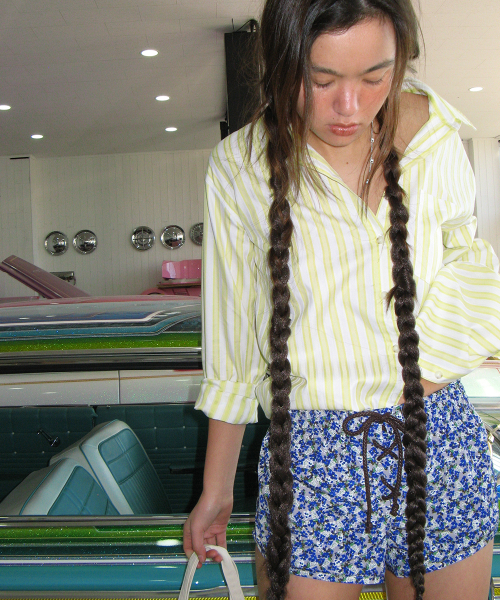 CENTAUR.KR(セントール)の「SLIK-COTTON STRIPE SHIRTS_YELLOW(シャツ/ブラウス・レディース・その他・FREE)」の3枚目の写真