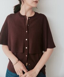 【二の腕カバー】ケープニット