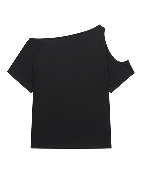 Midnight Move（ミッドナイトムーブ）の「A'GEM/9 × .kom 『MIDNIGHT MOVE/ミッドナイトムーブ』2 sl ex tee/オープンショルダーTシャツ（Tシャツ/カットソー・レディース・イエロー/ブラック・FREE）」の15枚目の写真