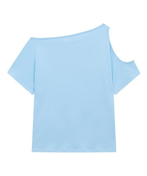Midnight Move（ミッドナイトムーブ）の「A'GEM/9 × .kom 『MIDNIGHT MOVE/ミッドナイトムーブ』2 sl ex tee/オープンショルダーTシャツ（Tシャツ/カットソー・レディース・イエロー/ブラック・FREE）」の8枚目の写真
