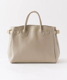 TANGRAM（タングラム）の「YOUNG & OLSEN/ヤングアンドオルセン EMBOSSED LEATHER BELTED TOTE S エンボスレザー ベルテッド トートバッグ 2026年 夏 夏服（トートバッグ）」