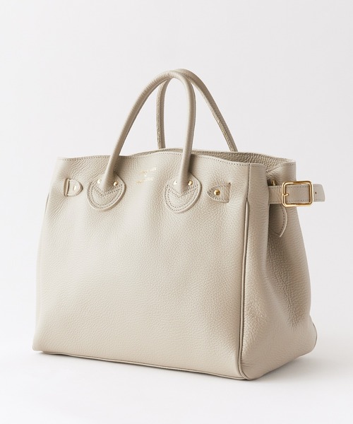 YOUNG&OLSEN The DRYGOODS STORE(ヤングアンドオルセン)の「YOUNG & OLSEN/ヤングアンドオルセン EMBOSSED LEATHER BELTED TOTE S エンボスレザー ベルテッド トートバッグ 2026年 夏 夏服(トートバッグ・メンズ・ブラック/ベージュ・FREE)」の5枚目の写真