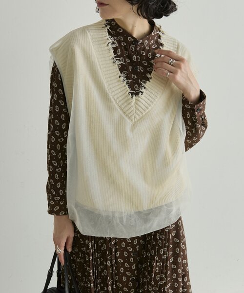 ear PAPILLONNER(イアパピヨネ)の「長袖斜めプリーツOP【SUM1 STYLE】(ワンピース・レディース・ブラック/ダークブラウン・FREE)」の15枚目の写真