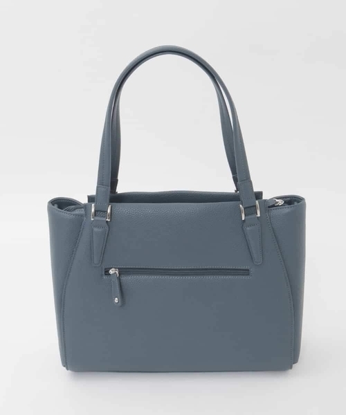 MK MICHEL KLEIN（エムケーミッシェルクラン）の「[2WAY/A4収納可]合成皮革ポイントデザイントートバッグ（トートバッグ・レディース・ネイビー/モカ/ブラック・00）」の16枚目の写真