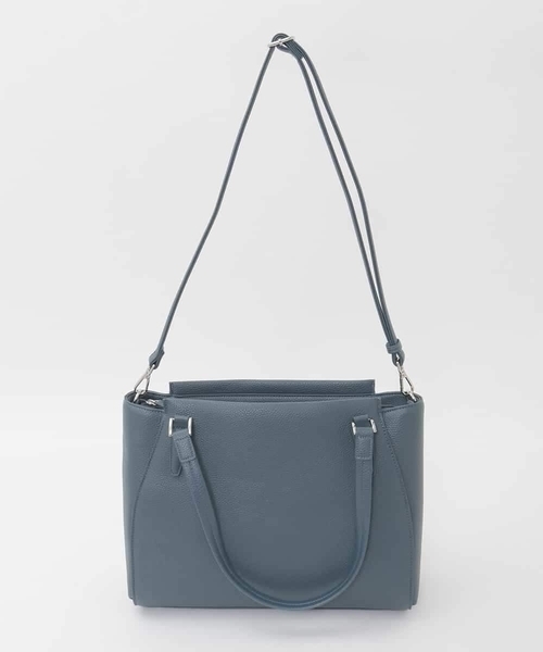 MK MICHEL KLEIN（エムケーミッシェルクラン）の「[2WAY/A4収納可]合成皮革ポイントデザイントートバッグ（トートバッグ・レディース・ネイビー/モカ/ブラック・00）」の15枚目の写真