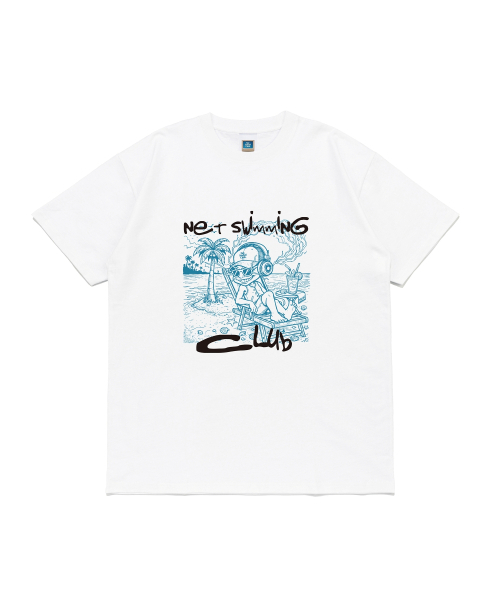 NET SOCIAL CLUB(ネットソーシャルクラブ)の「オリジナルスイミングクラブ 半袖Tシャツ (ホワイト)(Tシャツ/カットソー・レディース・その他・LARGE/X-LARGE/SMALL/MEDIUM)」の1枚目の写真