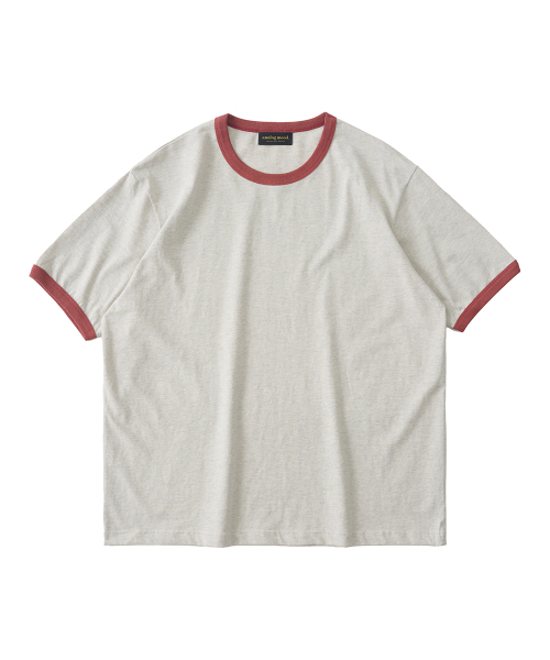 ANALOG MOOD(アナログムード)の「ソフトウォッシングリンガー半袖Tシャツ(オートミール)(Tシャツ/カットソー・メンズ・その他・FREE)」の8枚目の写真