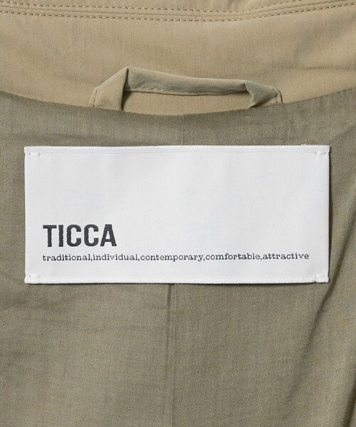 TICCA(ティッカ)の「<TICCA>パデット ステンカラーコート(ステンカラーコート・レディース・ベージュ/ブラック・FREE)」の20枚目の写真