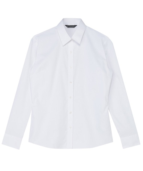TOKYO SHIRTS(トウキョウシャツ)の「【透け防止】 形態安定ノンアイロン レギュラー 長袖ビジネスワイシャツ(ビジネスシャツ・レディース・ホワイト・XL/XS/S/M/L/LL)」の1枚目の写真