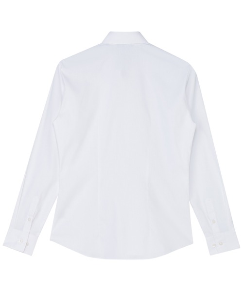 TOKYO SHIRTS(トウキョウシャツ)の「【透け防止】 形態安定ノンアイロン レギュラー 長袖ビジネスワイシャツ(ビジネスシャツ・レディース・ホワイト・XL/XS/S/M/L/LL)」の2枚目の写真