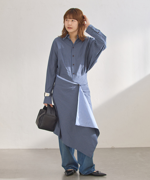 Uhr(ウーア)の「Uhr/ウーア Libre Shirt シャツ(シャツ/ブラウス・レディース・ブルー系その他・FREE)」の3枚目の写真
