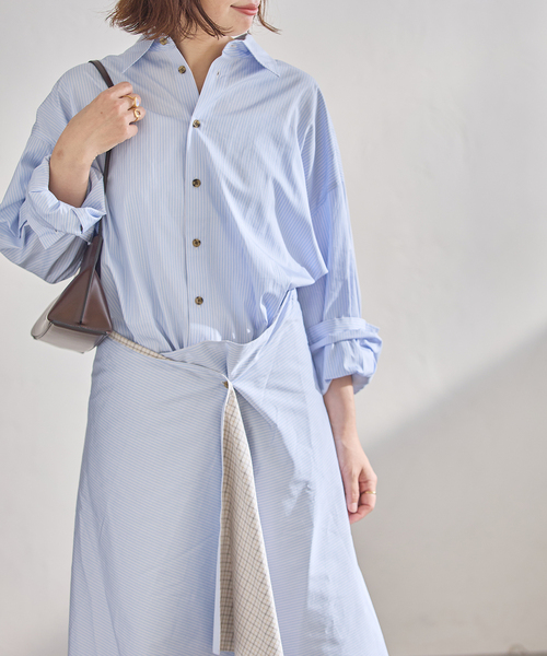 Uhr(ウーア)の「Uhr/ウーア Libre Shirt シャツ(シャツ/ブラウス・レディース・ブルー系その他・FREE)」の6枚目の写真