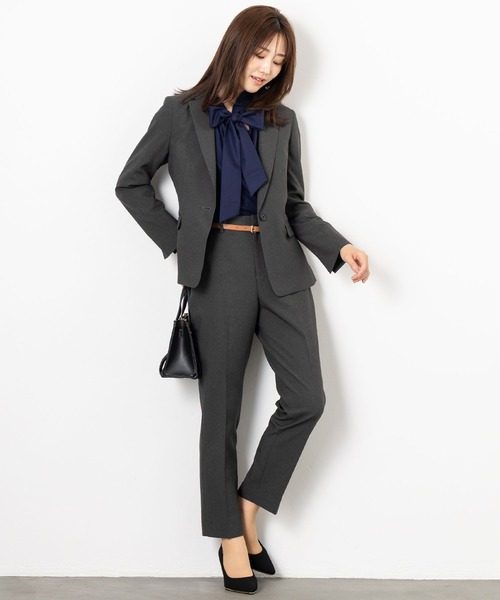 MAISONCOMFY (メゾンコンフィ)の「【ボウタイフリルブラウス】ハレの日もいつもの日も着たい上品ブラウス(シャツ/ブラウス・レディース・ネイビー/キャメル/ホワイト・L/M)」の5枚目の写真
