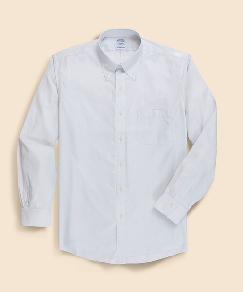 BROOKS BROTHERS(ブルックスブラザーズ)の「Brooks Brothers Explorer ノンアイロン マイクロプリント ドレスシャツ Regular Fit(シャツ/ブラウス・メンズ・ホワイト×ブルー/ブルー・14 1/2-32/14 1/2-31/15 1/2-31/16 1/2-34/15-31/15-32/15-33/17-33/15 1/2-33/16-32/15 1/2-32/16 1/2-32/16-33/16-31/16 1/2-33/17-32)」の3枚目の写真