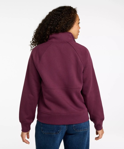L.L.Bean(エルエルビーン)の「マウンテン・クラシック・スウェットシャツ、ハーフジップ 米国フィット・プチ(スウェット・レディース・ネイビー/ライトアッシュグレー・MEDIUM/SMALL/LARGE)」の19枚目の写真
