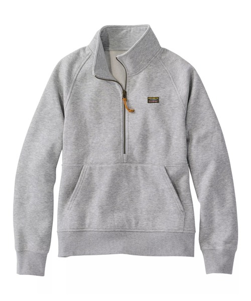 L.L.Bean(エルエルビーン)の「マウンテン・クラシック・スウェットシャツ、ハーフジップ 米国フィット・プチ(スウェット・レディース・ネイビー/ライトアッシュグレー・MEDIUM/SMALL/LARGE)」の15枚目の写真