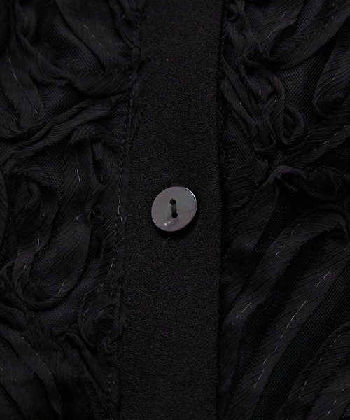 le cercle ADAM ET ROPE'(ルセルクルアダムエロペ)の「バテンレースドッキングカーディガン(カーディガン/ボレロ・レディース・ブラック/グレー/オフホワイト・FREE)」の15枚目の写真