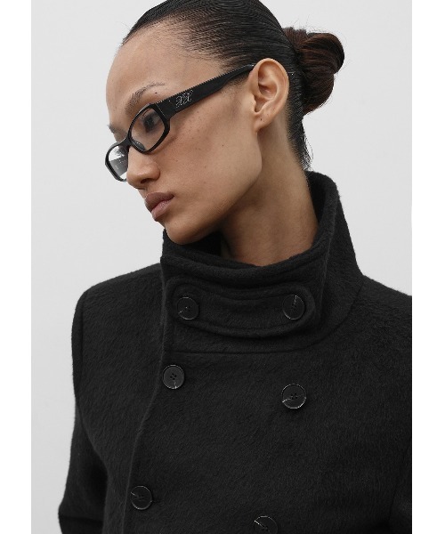 BLACKUP（ブラックアップ）の「[MADE] モルテダブルボタンスリムショートコート（その他アウター・レディース・チャコール/ブラック・MEDIUM/SMALL）」の20枚目の写真