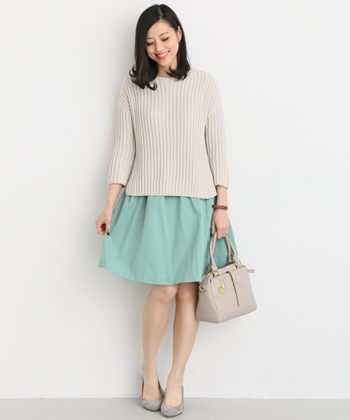 URBAN RESEARCH ROSSO WOMEN(アーバンリサーチ ロッソ)の「SILVERLIGHTS ランダムタックスカート∴(スカート・レディース・ネイビー/カーキ/ライトブルー・36/38)」の10枚目の写真