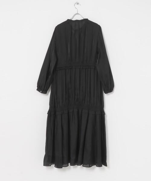 URBAN RESEARCH ROSSO WOMEN(アーバンリサーチ ロッソ)の「ボリュームギャザーロングワンピース(ワンピース・レディース・ブラック/ブラウン・FREE)」の11枚目の写真