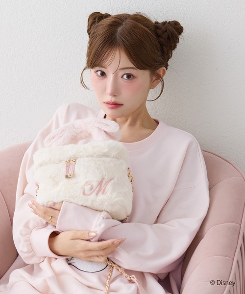 one after another NICE CLAUP(ワンアフターアナザーナイスクラップ)の「【おしゃれキャット】フェイクファーバニティーバッグ(ショルダーバッグ・レディース・アイボリー/グレー/ベージュ・FREE)」の5枚目の写真