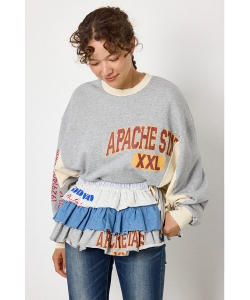 RODEO CROWNS WIDE BOWL(ロデオクラウンズワイドボウル)の「カスタムフリルティアードスカート(スカート・レディース・レディッシュグレー/ブラック系その他/ホワイト系その他・FREE)」の8枚目の写真