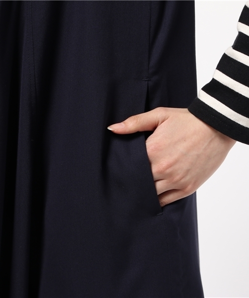 GLOBAL WORK（グローバルワーク）の「ニュアンスロングベスト/709004（ベスト・レディース・カーキ/ベージュ/ネイビー・FREE）」の9枚目の写真