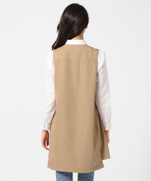 GLOBAL WORK（グローバルワーク）の「ニュアンスロングベスト/709004（ベスト・レディース・カーキ/ベージュ/ネイビー・FREE）」の21枚目の写真