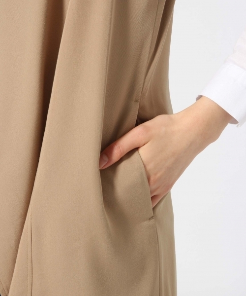 GLOBAL WORK（グローバルワーク）の「ニュアンスロングベスト/709004（ベスト・レディース・カーキ/ベージュ/ネイビー・FREE）」の14枚目の写真